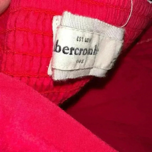 Abercrombie & Fitch Red Floral Dress Size L Kids - Picture 9 of 13